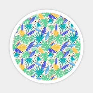 Simple Hawaiian Leaves Print Magnet